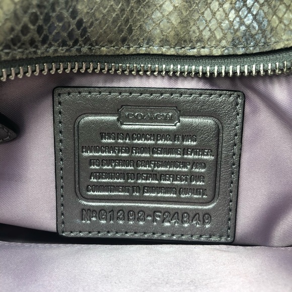 Coach Snakeskin Print Crossbody Purse - Picture 5 of 8